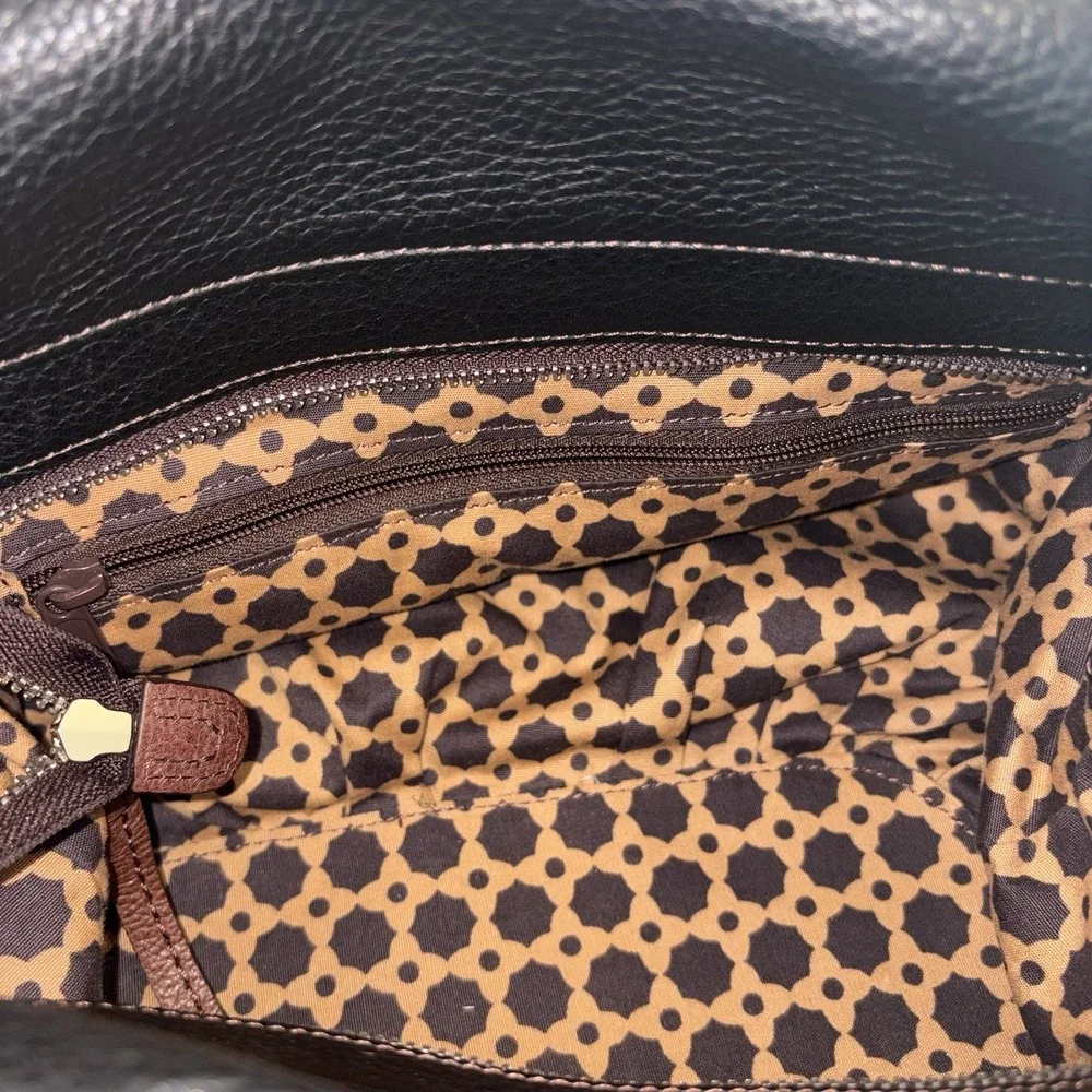Brighton‎ London Groove Tatum Black Pebble Leather Hobo Shoulder Bag Classiccore